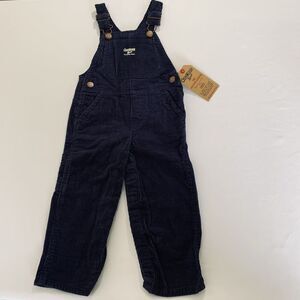 NWT‎ OshKosh B'Gosh Corduroy Overalls Baby 18 Months Navy Blue Soft Classic Play